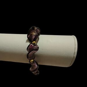 Hand Crafted Glass Swirl Bracelet